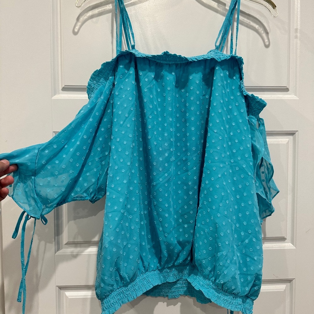 Size XL NY&Co Baby Blue Summer shirt